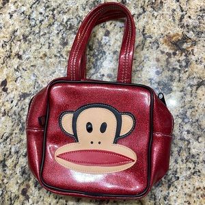 Vintage Paul Frank monkey purse red glitter